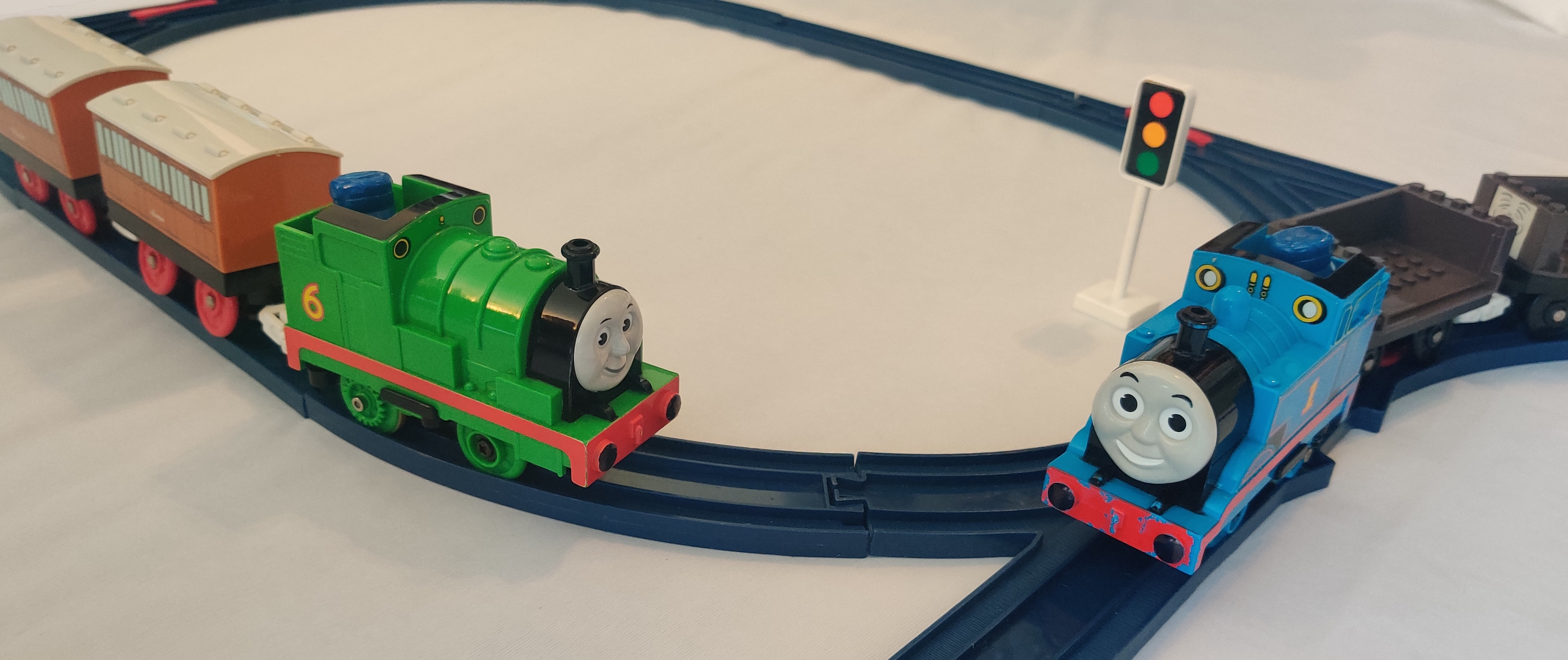 Tomy Trains Thomas and Percy s Big Adventure Set 1996
